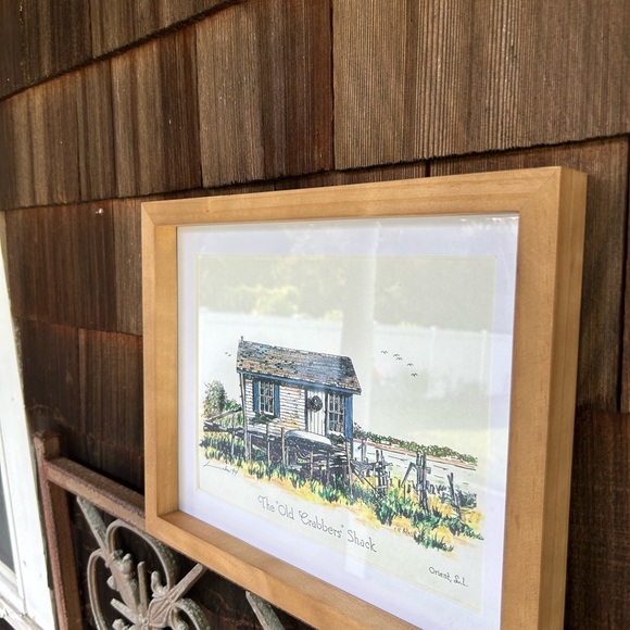 The Old Crabbers Shack, Orient, NY. Vintage 1994 Print Signed by the Artist. - Picture 5 of 12